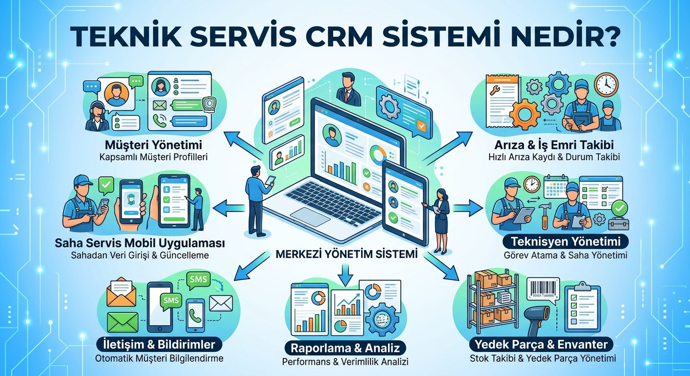Teknik Servis CRM Sistemi Nedir?